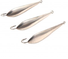 Блесна вертикальная Яман Идеальная,размер 40 мм, вес 4,5 г, цвет никель (уп.3 шт.)/150/