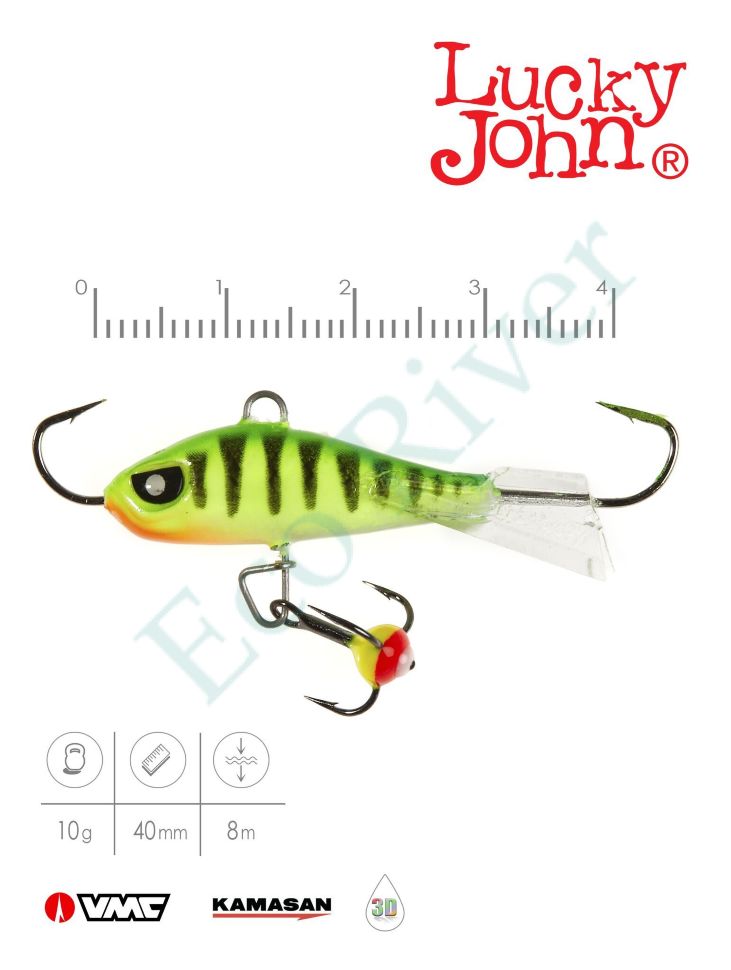 Балансир Lucky John Baltic 40мм+тройник 61401-24