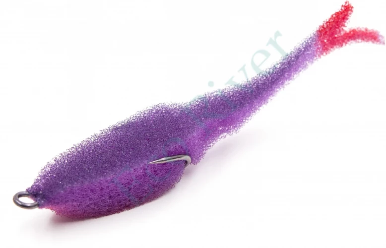 Поролоновая рыбка Yaman Devious Minnow на двойнике, р. 105 мм, цвет 25 UV (5 шт.)