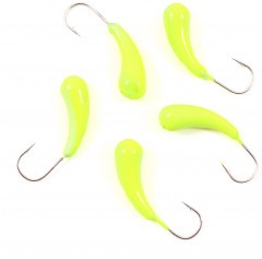 Мормышка вольфрамовая Яман  Уралка с отв, р.5, вес 1,53 цв.лимон(уп.5 шт.)