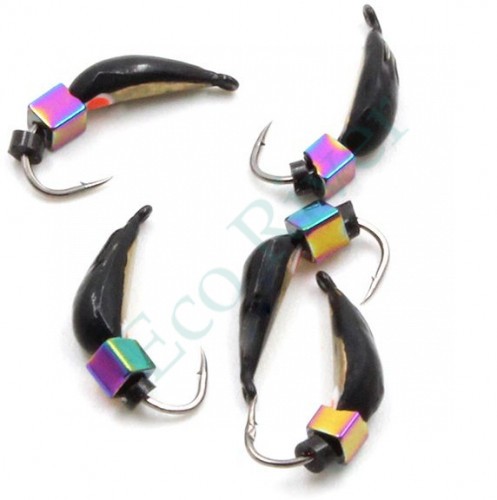 Мормышка вольф. безнасадочная Яман Капелька №2, вес 0,45 гр., кубик, цв. латунь (уп.5 шт.)