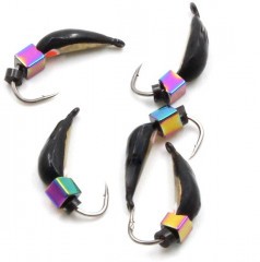 Мормышка вольф. безнасадочная Яман Капелька №2, вес 0,45 гр., кубик, цв. латунь (уп.5 шт.)