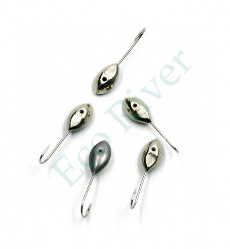 Мормышка паяная Яман Капля с лыской, вес 0,53 г, никель (уп. 5 шт.)