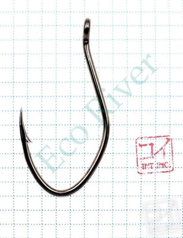 Крючок KOI CAT FISH HOOK, размер 6/0 (INT), цвет BN (3 шт.)/23/