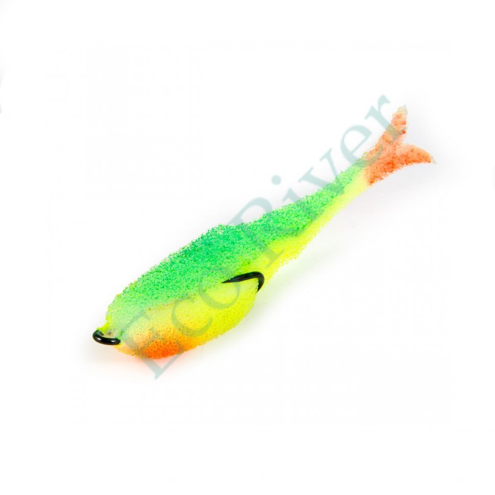 Поролоновая рыбка Yaman Devious Minnow на двойнике, р. 105 мм, цвет 26 UV (5 шт.)