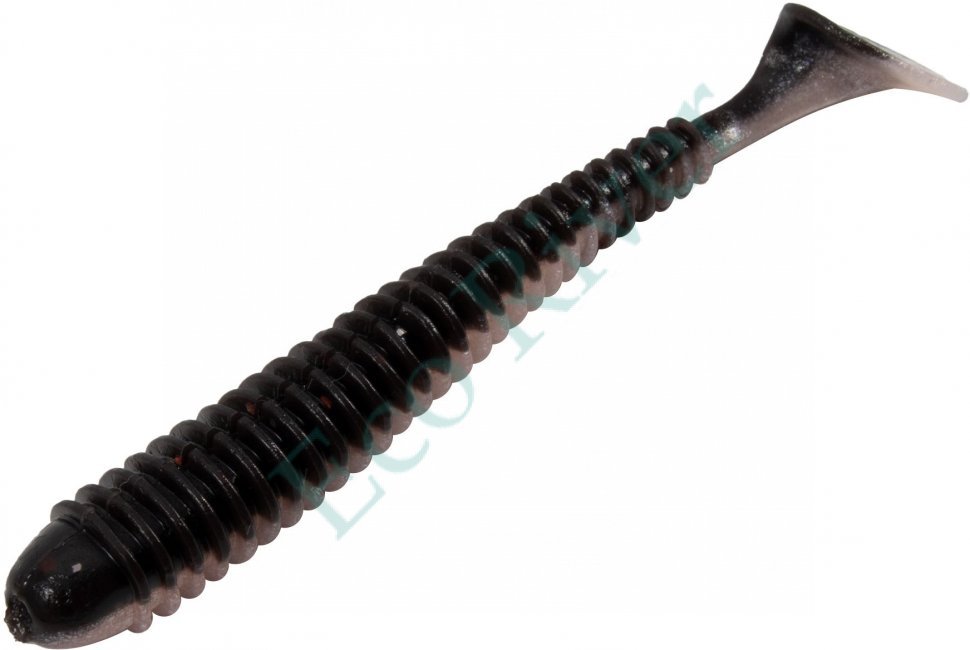 Виброхвост Yaman PRO Betta, р.3,5 inch, цвет #34 - Black Red Flake/Pearl (уп. 8 шт.)