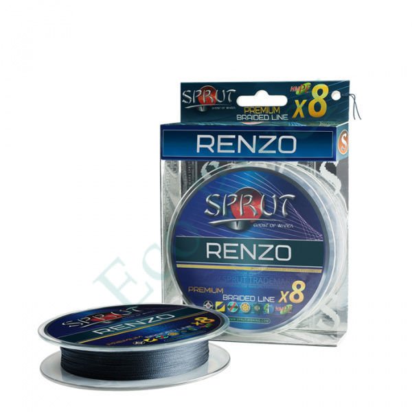 Леска плетёная Sprut Renzo Soft Premium X8 space gray 0.23 95м