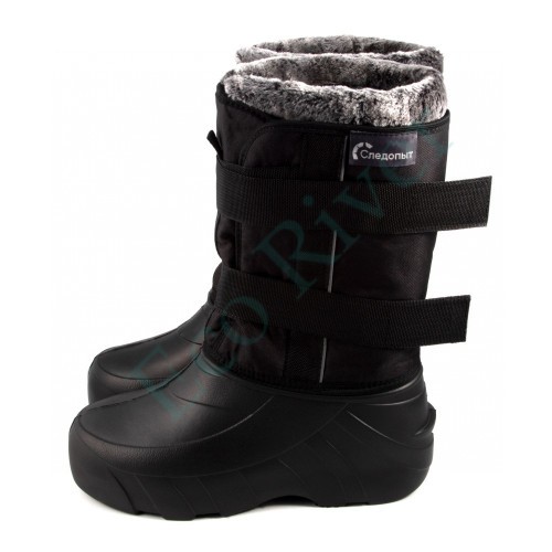 Сапоги-дутики мужские на шнуровке Следопыт, ЭВА, 4-сл. меховой вкладыш, -50°С, р.46, черный/8/