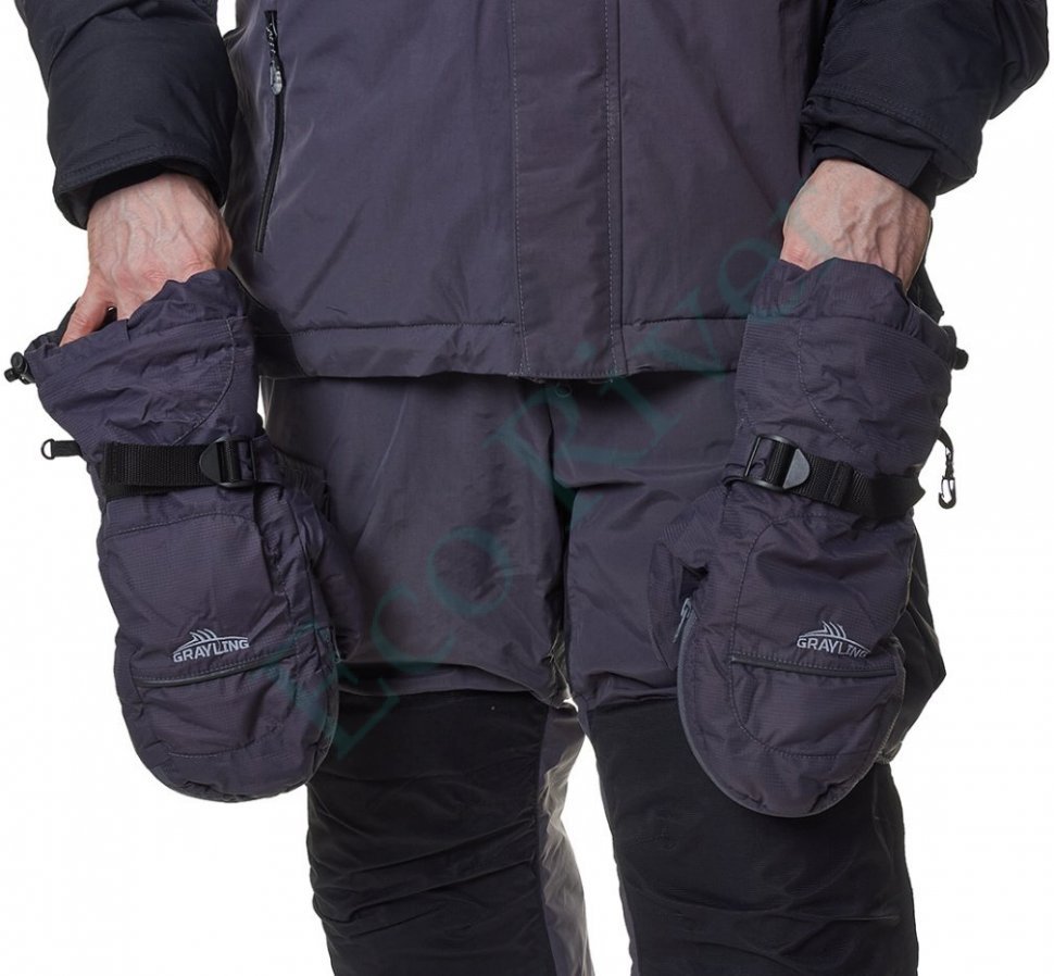 Тугур костюм для рыбалки GRAYLING, зимний -25, графит