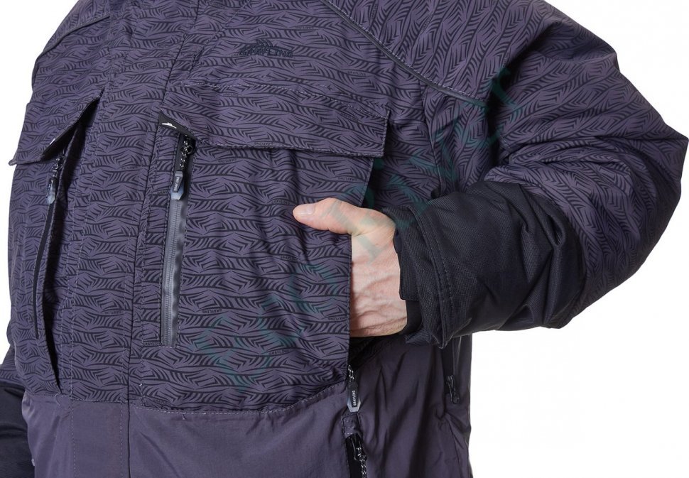 Тугур костюм для рыбалки GRAYLING, зимний -25, графит