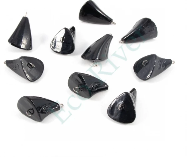 Груз Пуля-эксцентрик окрашенный разборный Яман (10 шт.) - 36 гр., чёрный/200/