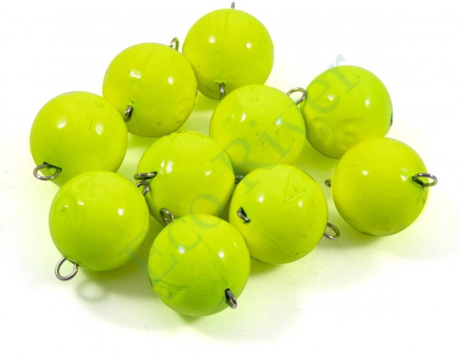 Груз Чебурашка окрашенный разборный Яман (10 шт.) - 36 гр., жёлтый/150/