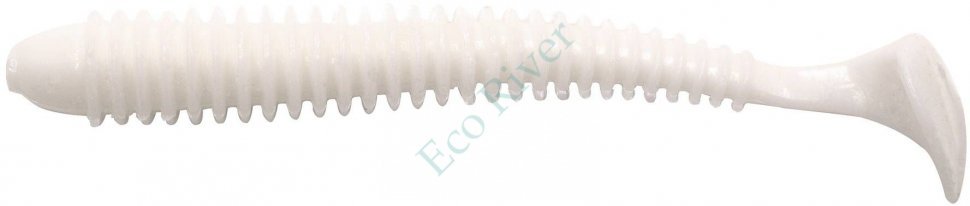 Виброхвост Yaman PRO Betta, р.4,5 inch, цвет #01 - White (уп. 5 шт.)