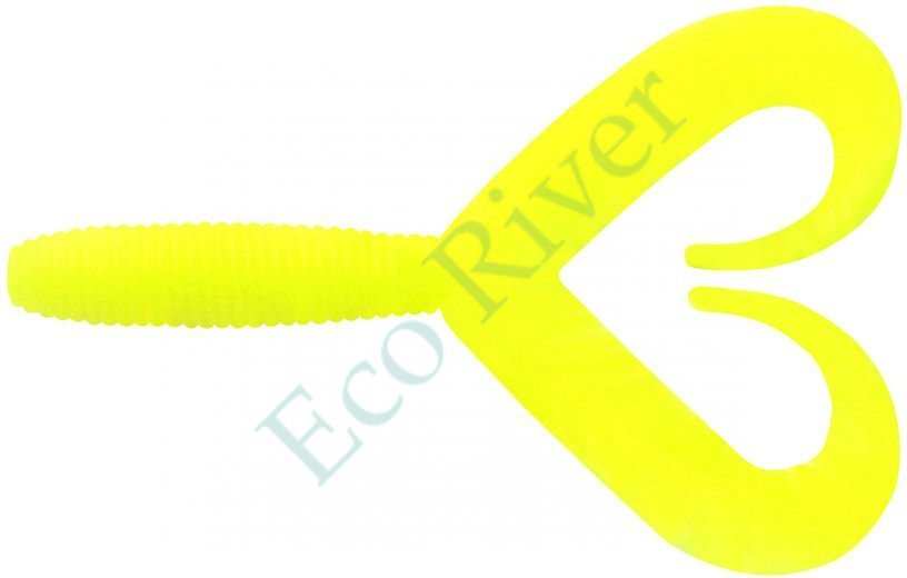 Твистер Yaman PRO Loop-Two, р.2 inch, цвет #02 - Chartreuse (уп.10 шт)
