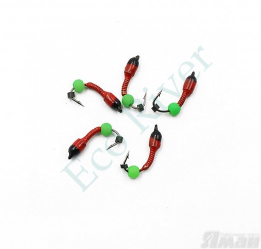 Мормышка вольф. безнасадочная ЯМАН Лесотка №2, d-2,5 мм, L-8 мм, вес 0,35 г, фц. зеленый шар, цв. черный (уп. 5 шт.)