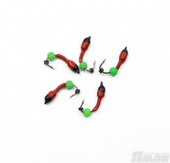 Мормышка вольф. безнасадочная ЯМАН Лесотка №2, d-2,5 мм, L-8 мм, вес 0,35 г, фц. зеленый шар, цв. черный (уп. 5 шт.)