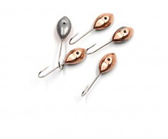 Мормышка паяная Яман Капля с лыской, вес 0,53 г, медь (уп. 5 шт.)