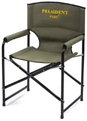 Кресло директорское President Fish Vip складное сталь зелен. арт.6103 010