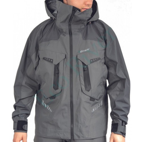 Костюм рыболовный Graff демисезонный размер L/182-188(Bratex 20000, серый)