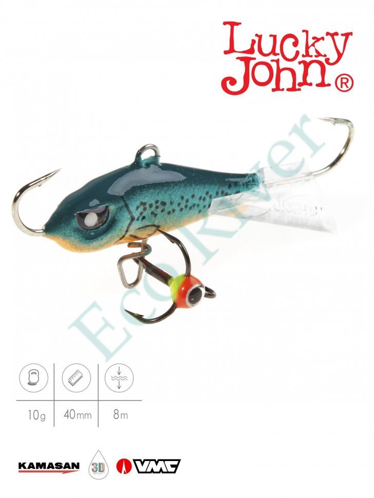 Балансир Lucky John Baltic 40мм+тройник 61401-53