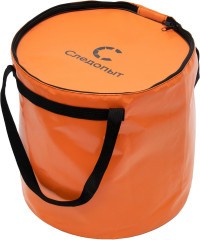 Ведро с крышкой Следопыт для рыбы, ПВХ, 40х40х40 см, цв. оранжевый/40/