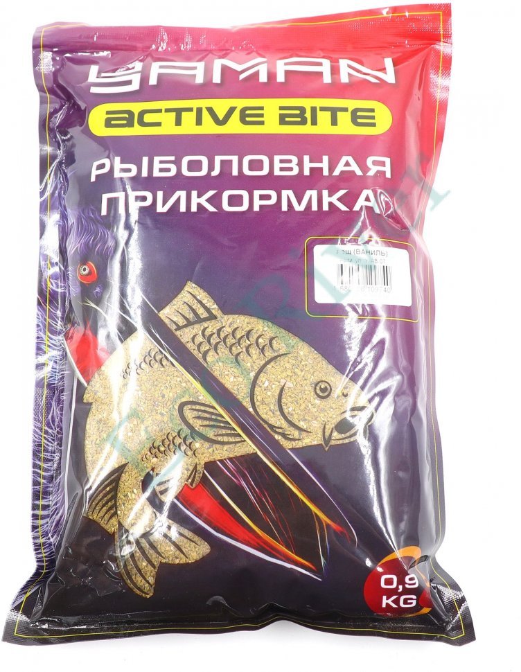 Прикормка Yaman Active Bite Лещ (ваниль), цв. жёлтый, 900 г/15/