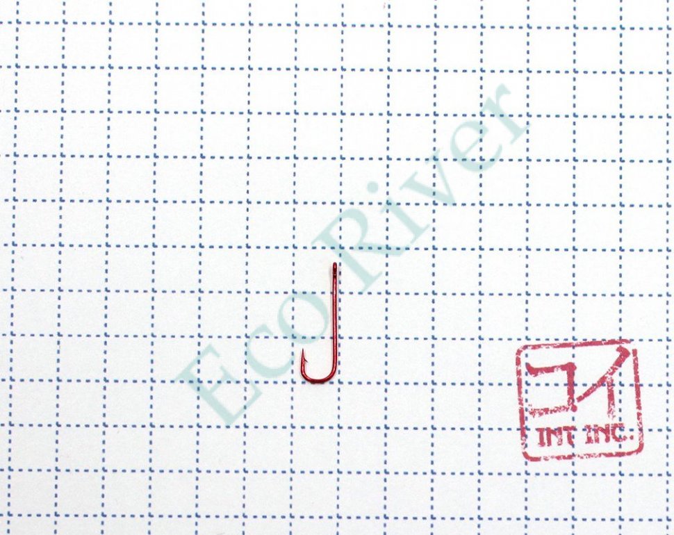 Крючок KOI ROUND BEND, размер 14 (INT), цвет RED (10 шт.)/200/