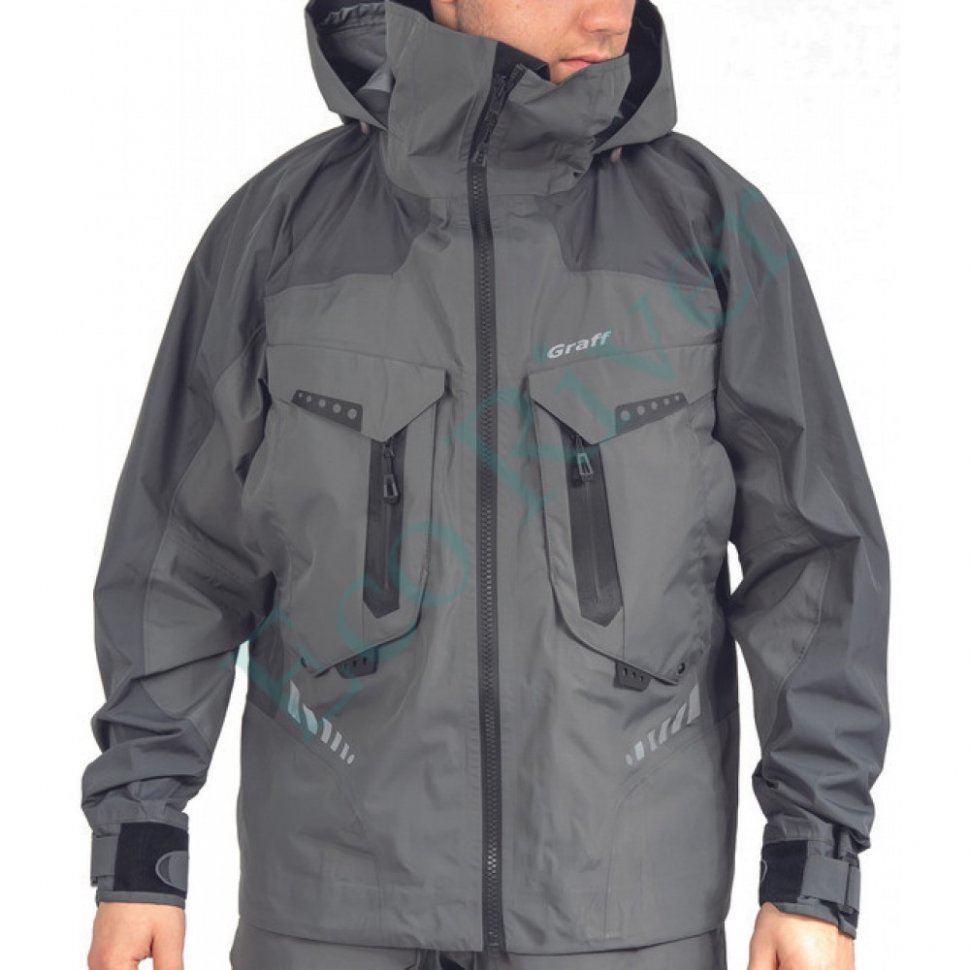 Костюм рыболовный Graff демисезонный размер XXXL/182-188(Bratex 20000, серый)