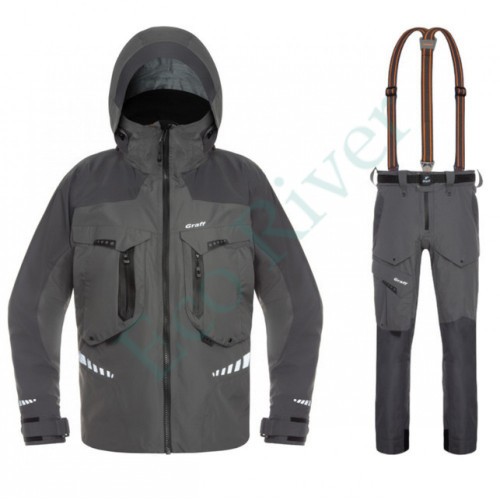Костюм рыболовный Graff демисезонный размер XXXL/182-188(Bratex 20000, серый)