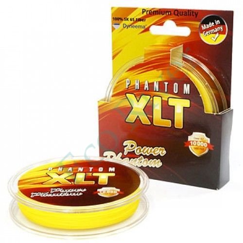 Леска плетёная Power Phantom 4X XLT желт. 0.25 92м