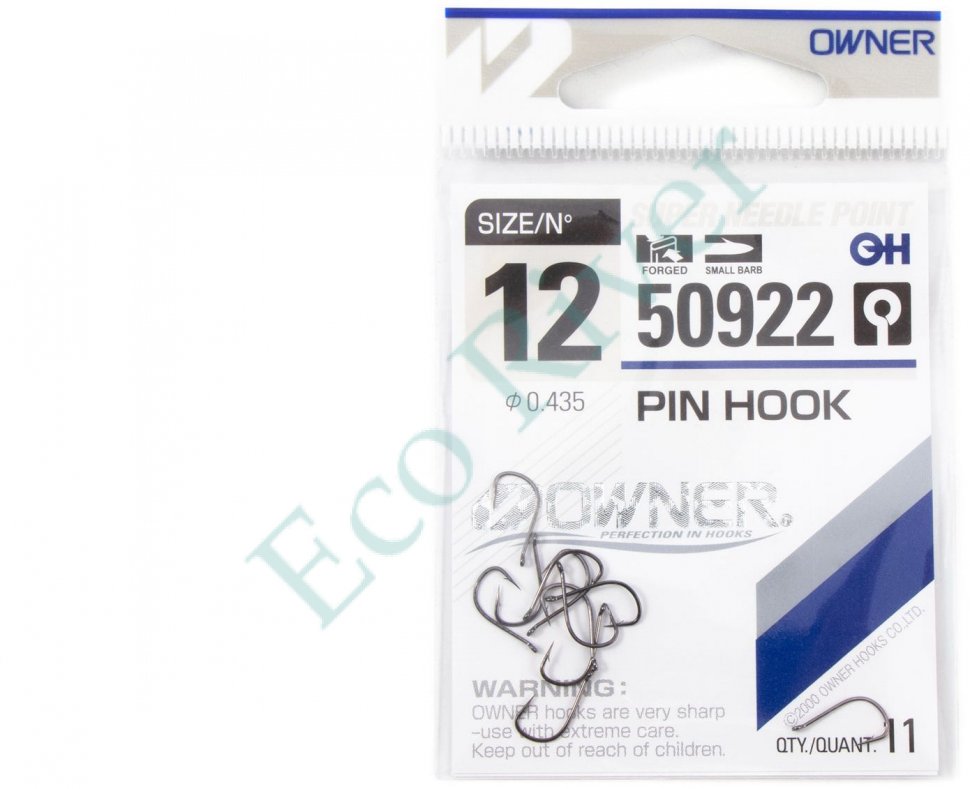 Крючок Owner Pin Hook BC №12 11шт