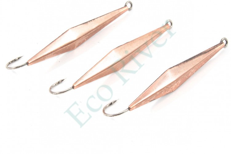 Блесна вертикальная Яман Киллер,размер 40 мм, вес 3,5 г, цвет медь (уп.3 шт.)/150/