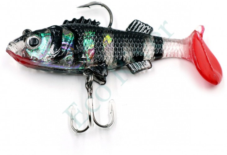 Приманка оснащенная Namazu PVC Perch, L-80 мм, 19 г, цвет 01 (2 шт.)