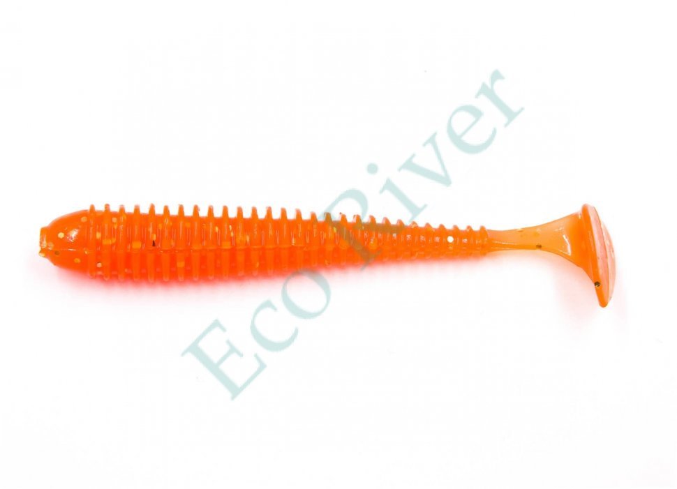 Виброхвост Yaman PRO Betta, р.4,5 inch, цвет #03 - Carrot gold flake (уп. 5 шт.)