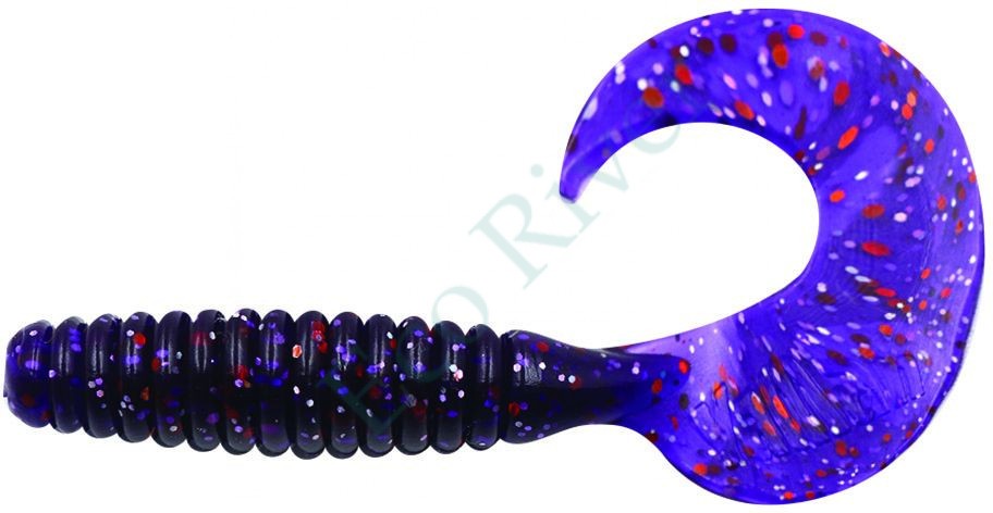 Твистер Yaman PRO Spiral, р.4 inch, цвет #08 - Violet (уп.5 шт)