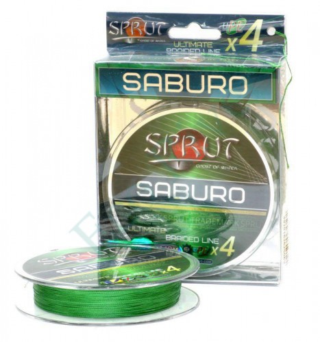 Леска плетёная Sprut Saburo Soft Ultimate X4 dark green 0.16 95м