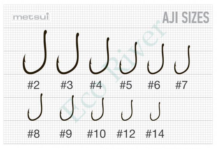 Крючок Metsui aji bln №10 12шт AJ-BLN-10