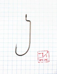 Крючок KOI O'SHAUGHNESSY WORM , размер 2/0 (INT), цвет BN, офсетный (10 шт.)/85/