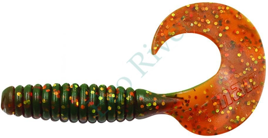 Твистер Yaman PRO Spiral, р.4 inch, цвет #09 - Motor Oil (уп.5 шт)