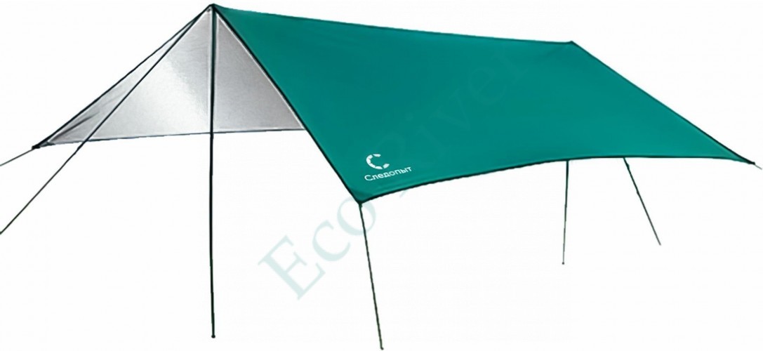 Тент туристический со стойками Следопыт, двухсторонний, 4x6 м/4/