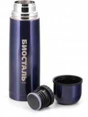 Термос   Биосталь   с узкой горловиной, цв. ночное небо, 0,75 л /12/