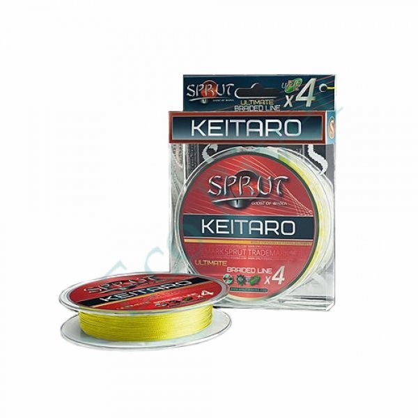 Леска плетёная Sprut Keitaro Ultimate X4 fluo yellow 0.20 140м