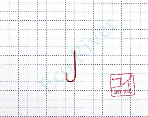 Крючок KOI ROUND BEND, размер 8 (INT), цвет RED (10 шт.)/200/