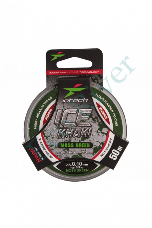 Леска Intech Ice Khaki moss green 0.185 30м