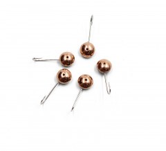 Мормышка паяная Яман Сфера, вес 0,4 г, медь (уп. 5 шт.)