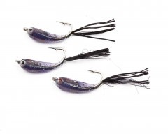 Мормышка Яман Малек пыздрик с ушком, L-18 мм, вес 0,3 г, кр. Kumho №4, цв. черный (уп. 3 шт.)