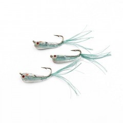 Мормышка Яман Малек пыздрик с ушком, L-15 мм, вес 0,2 г, кр. Kumho №10, цв. зеленый (уп. 3 шт.)