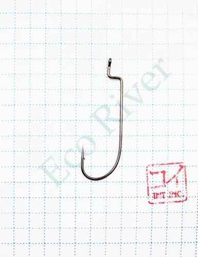 Крючок KOI O'SHAUGHNESSY WORM , размер 1 (INT), цвет BN, офсетный (10 шт.)/100/