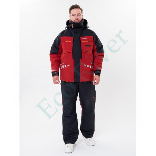 Костюм рыболовный Graff зимний до -50гр. размер 4XL/176-182 (красный)