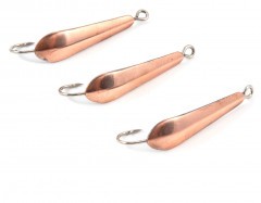 Блесна вертикальная Яман Клопик ,размер 25 мм, вес 1,7 г, цвет медь (уп.3 шт.)/150/